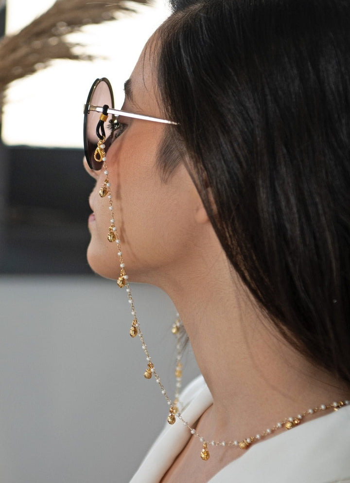 Do Taara Gold Ghungroo Pearl Eyewear SlingFabilicious Fashion