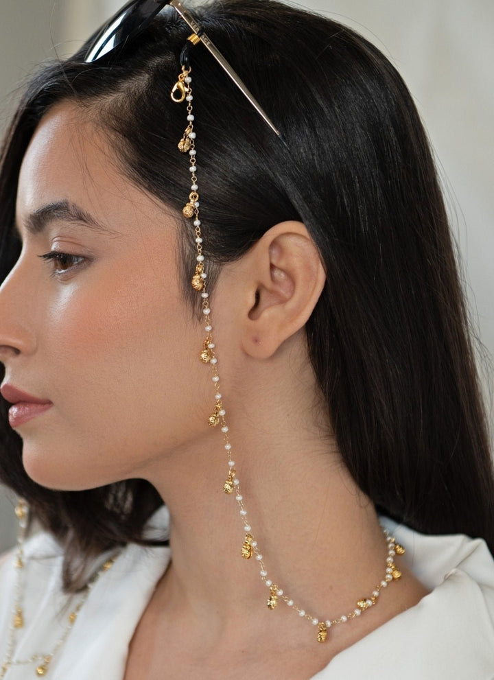 Do Taara Gold Ghungroo Pearl Eyewear SlingFabilicious Fashion