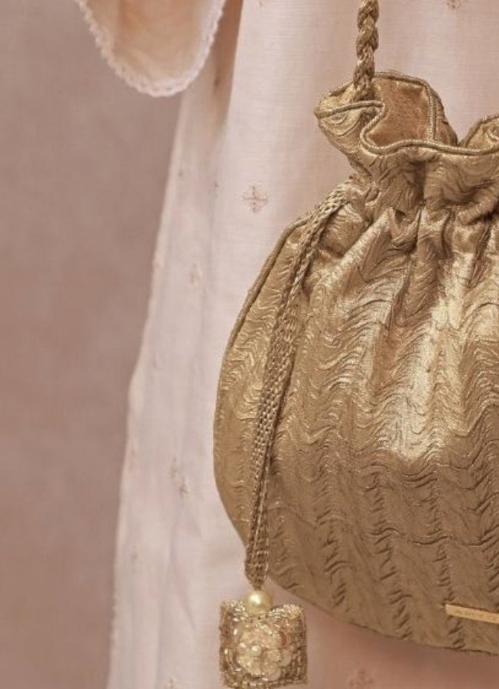Amyra Gold Gota Embroidered PotliFabilicious Fashion