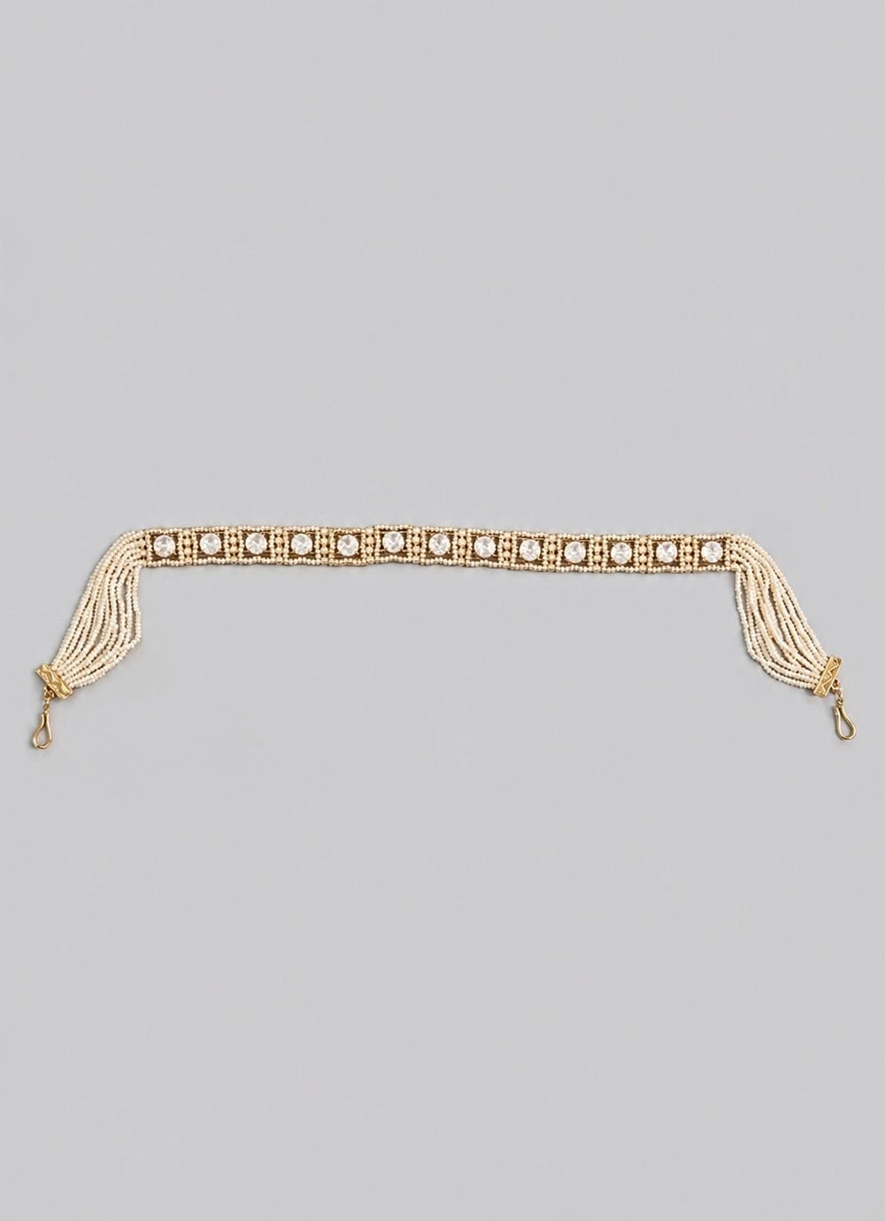 Zevar by Geeta Gold Kundan And Pearl SheeshpattiFabilicious Fashion