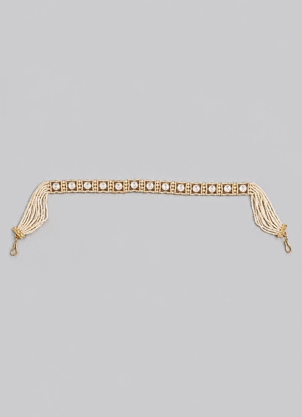 Zevar by Geeta Gold Kundan And Pearl SheeshpattiFabilicious Fashion