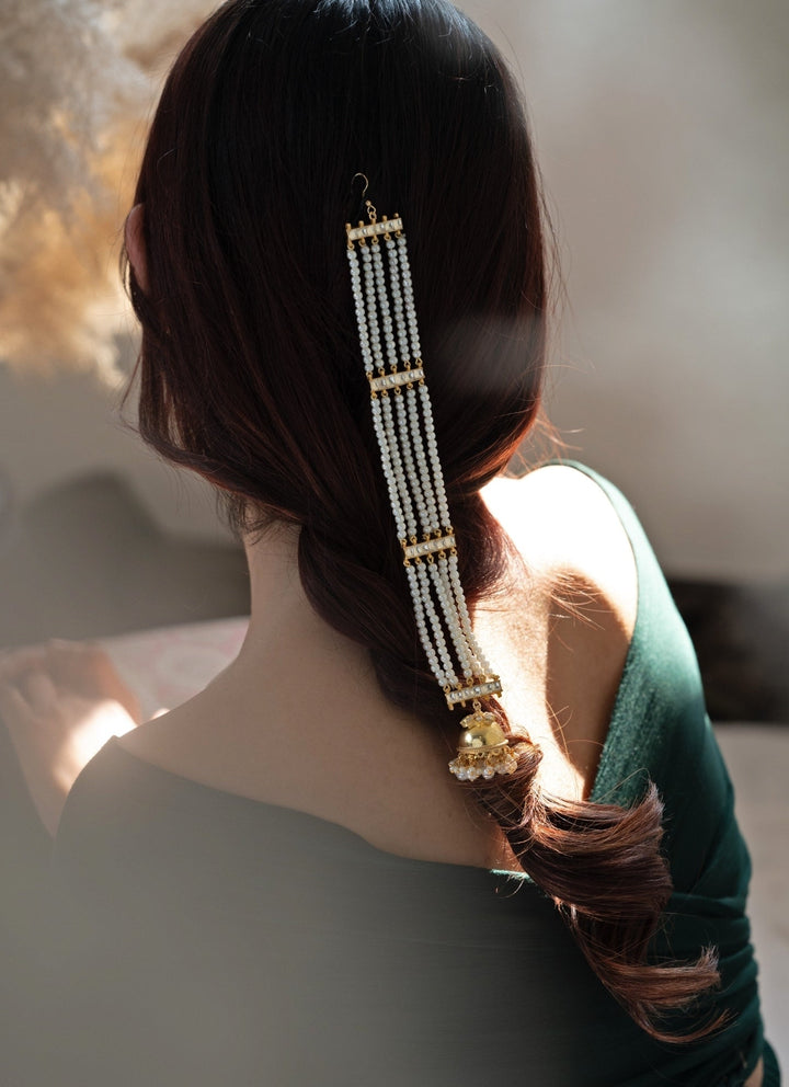 Do Taara Gold Kundan And Pearls Braid PinFabilicious Fashion