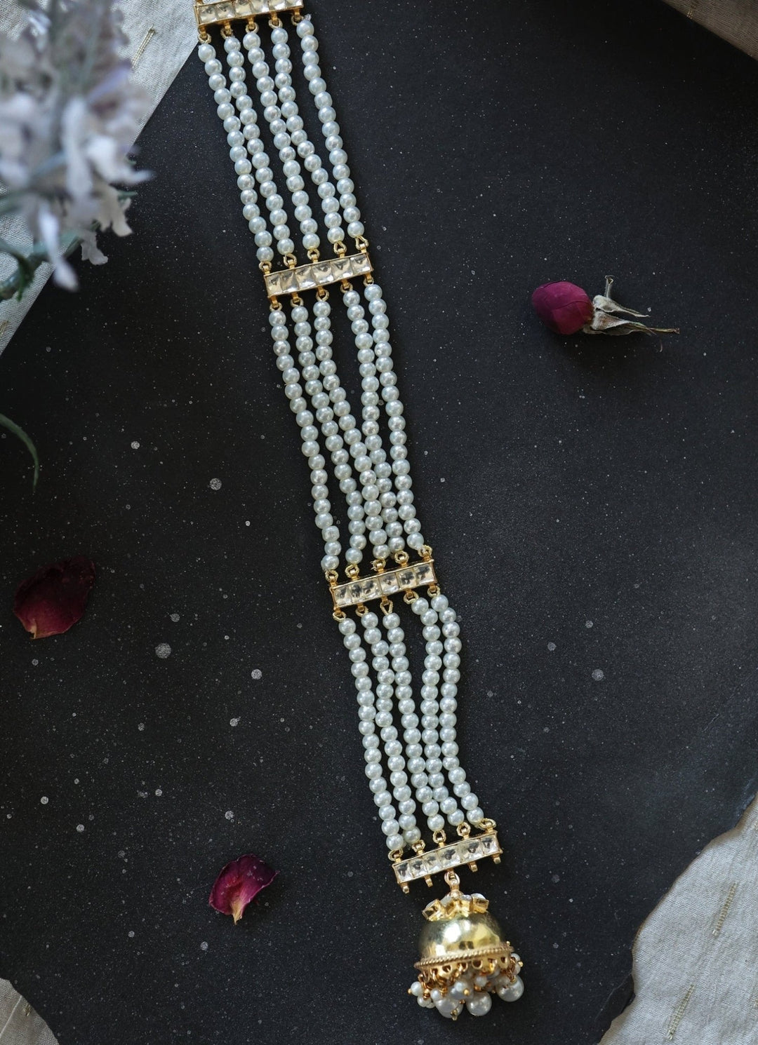 Do Taara Gold Kundan And Pearls Braid PinFabilicious Fashion