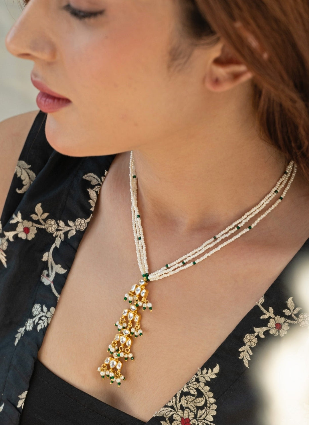 Do Taara Gold Kundan And Pearls NecklaceFabilicious Fashion