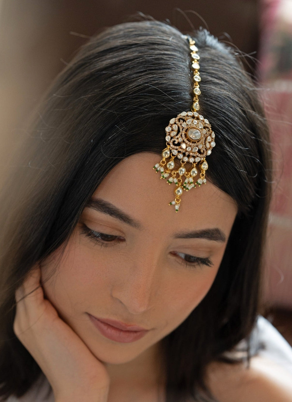 Do Taara Gold Kundan And Polki MaangtikkaFabilicious Fashion