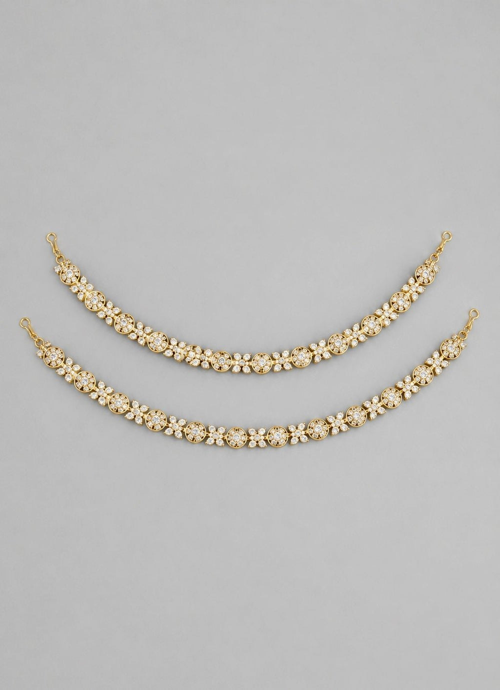 Zevar by Geeta Gold Kundan And Polki PayalFabilicious Fashion