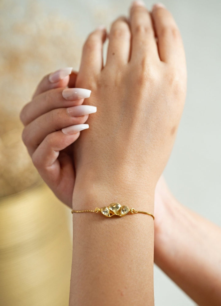 Do Taara Gold Kundan BraceletFabilicious Fashion