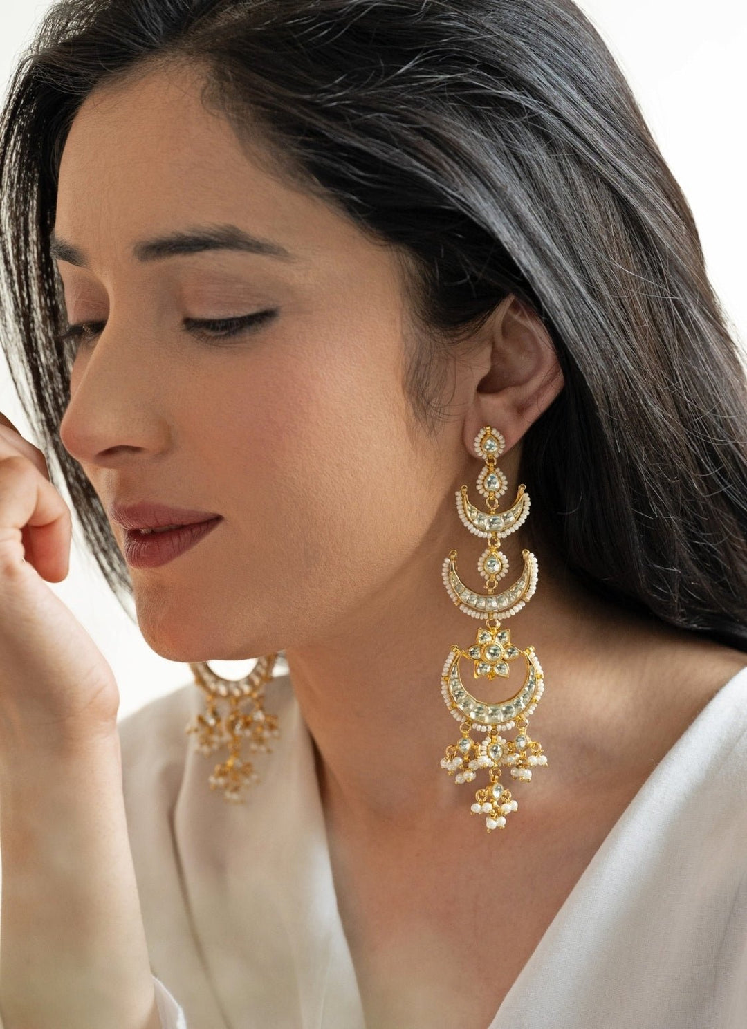 Do Taara Gold Kundan EarringsFabilicious Fashion