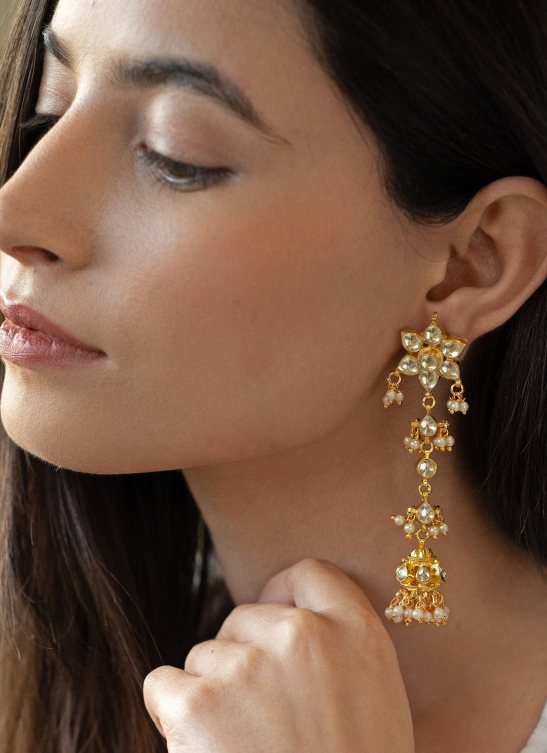 Do Taara Gold Kundan EarringsFabilicious Fashion