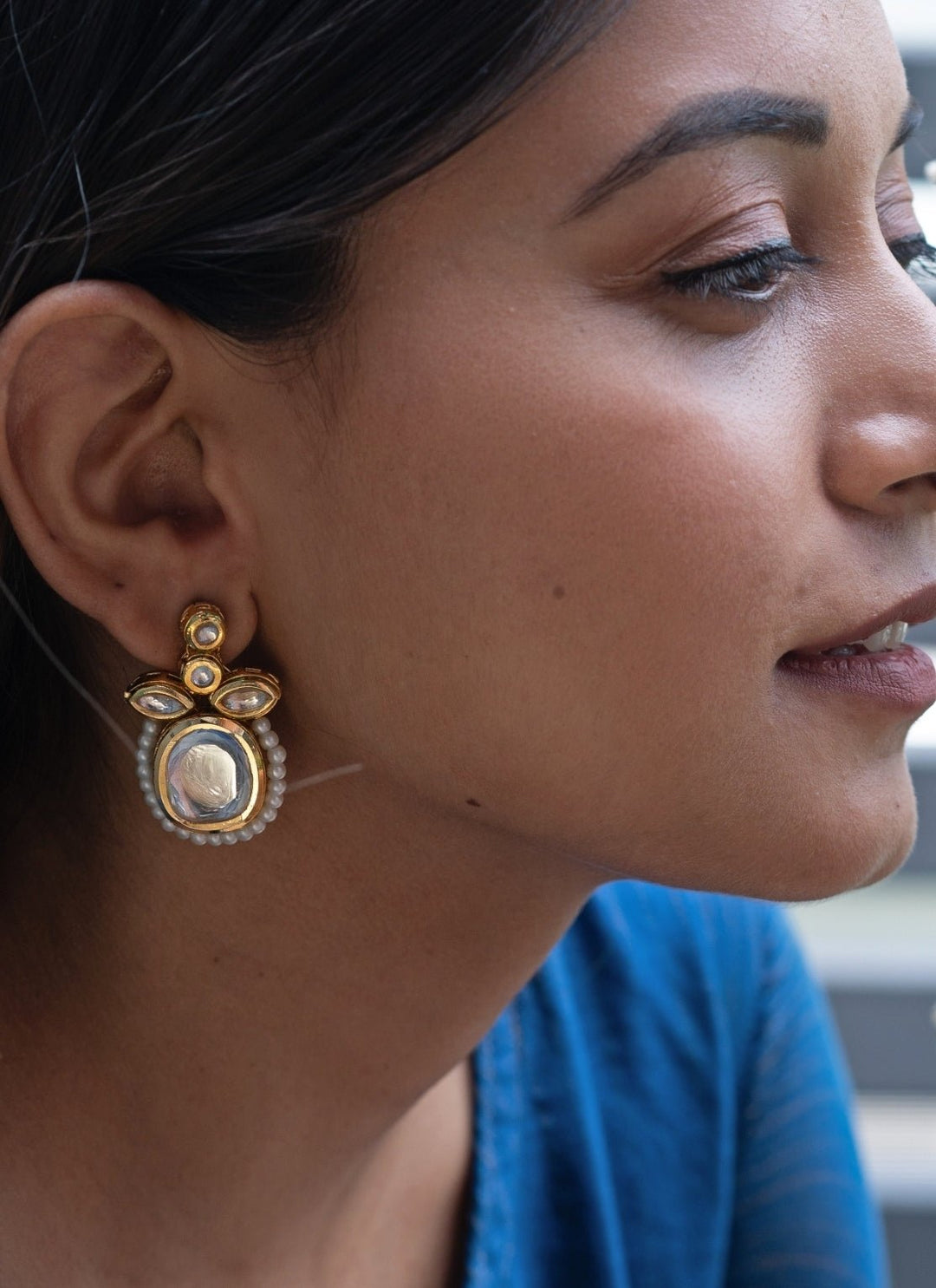 Do Taara Gold Kundan EarringsFabilicious Fashion