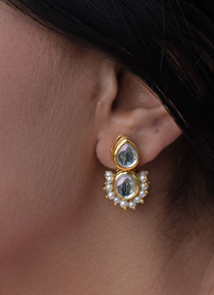 Do Taara Gold Kundan EarringsFabilicious Fashion