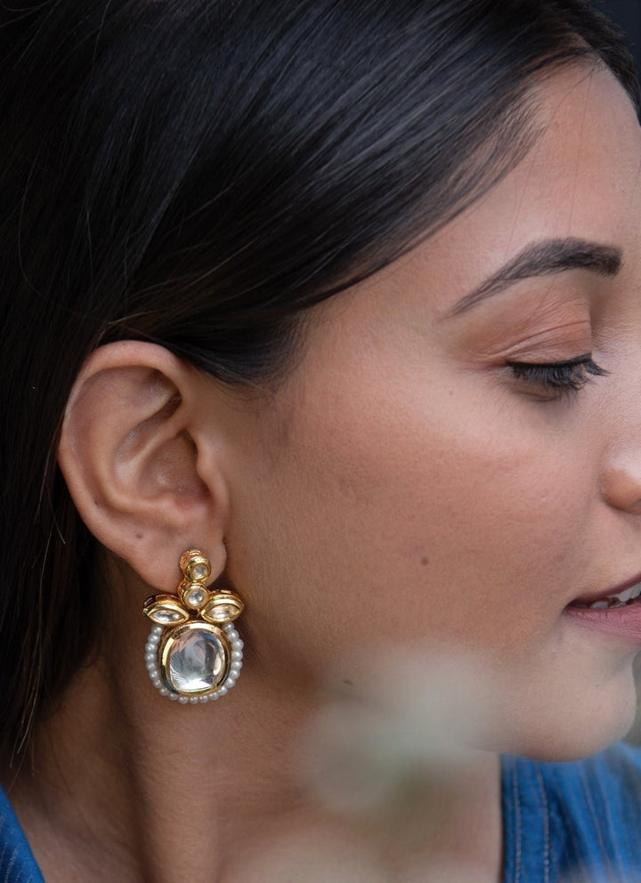 Do Taara Gold Kundan EarringsFabilicious Fashion