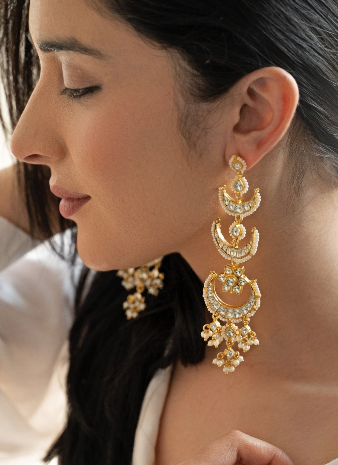 Do Taara Gold Kundan EarringsFabilicious Fashion