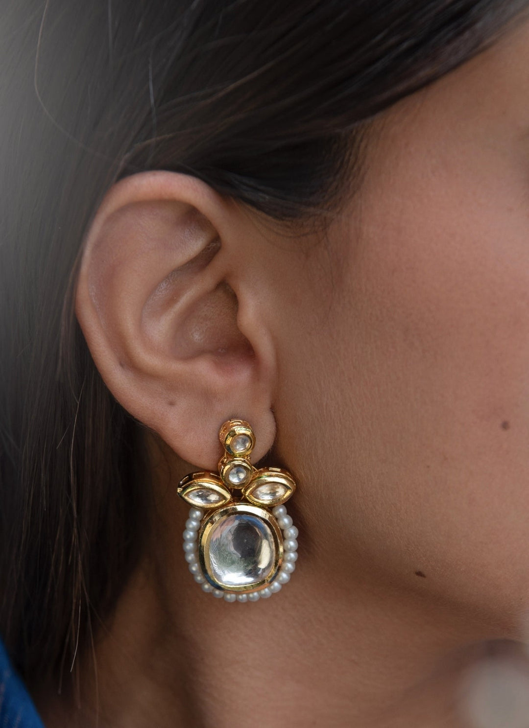 Do Taara Gold Kundan EarringsFabilicious Fashion