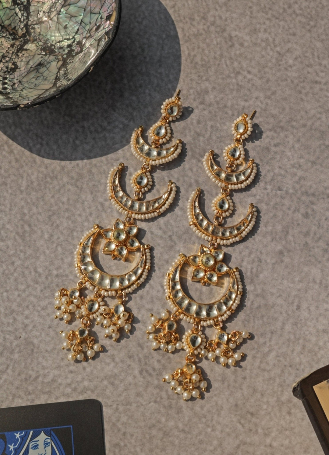 Do Taara Gold Kundan EarringsFabilicious Fashion