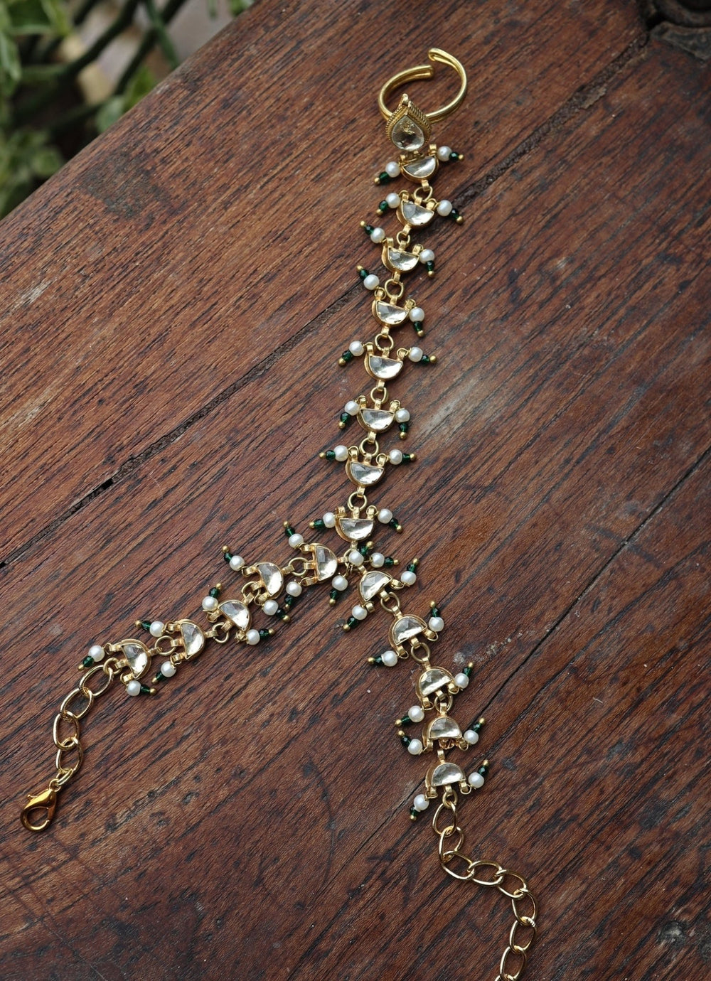 Do Taara Gold Kundan HathphoolFabilicious Fashion