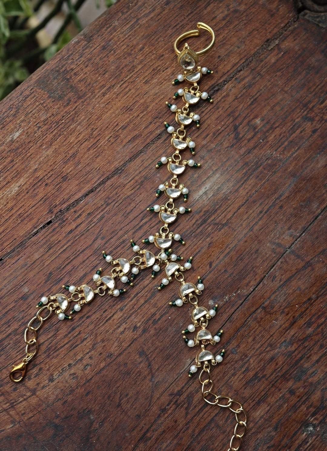 Do Taara Gold Kundan HathphoolFabilicious Fashion