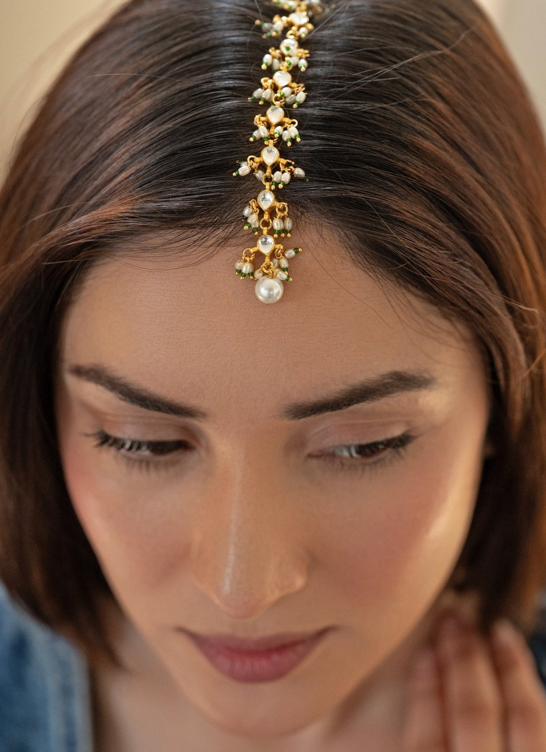Do Taara Gold Kundan MaangtikkaFabilicious Fashion