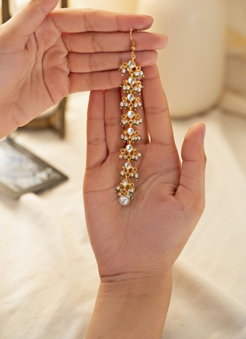 Do Taara Gold Kundan MaangtikkaFabilicious Fashion
