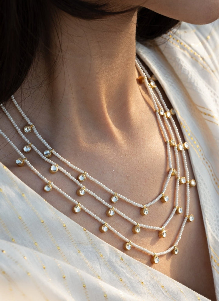 Do Taara Gold Kundan Multilayered NecklaceFabilicious Fashion