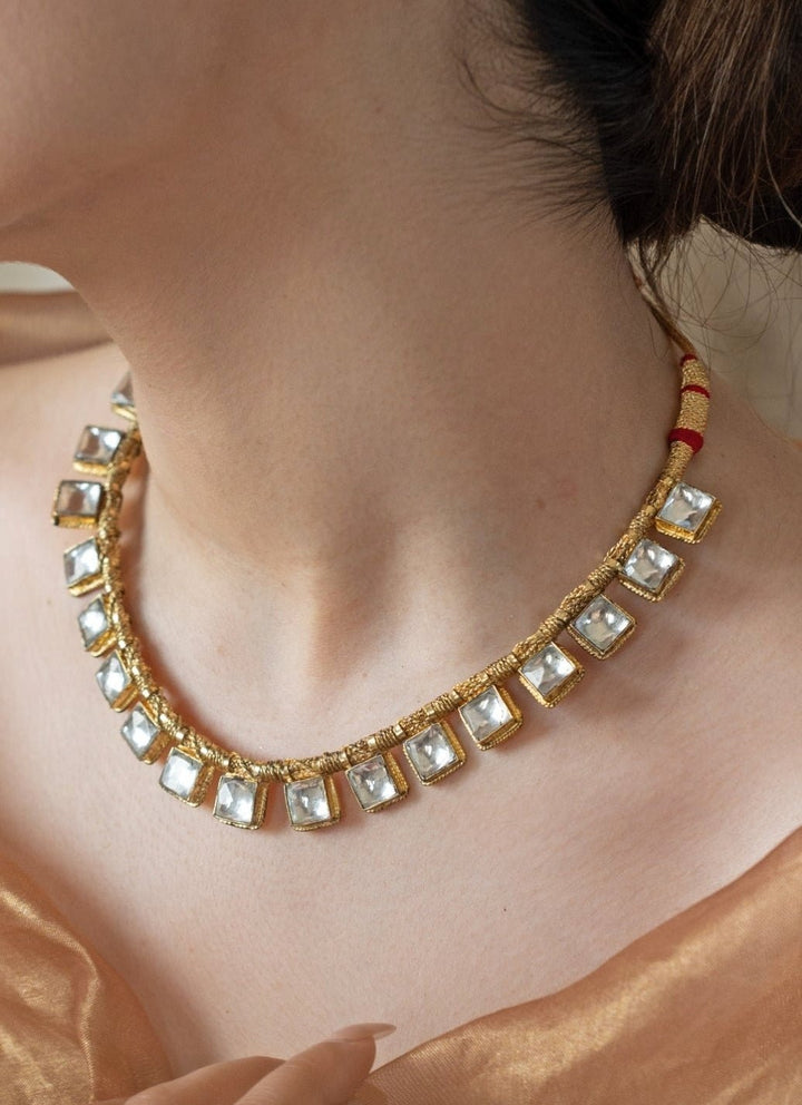 Do Taara Gold Kundan Necklace SetFabilicious Fashion