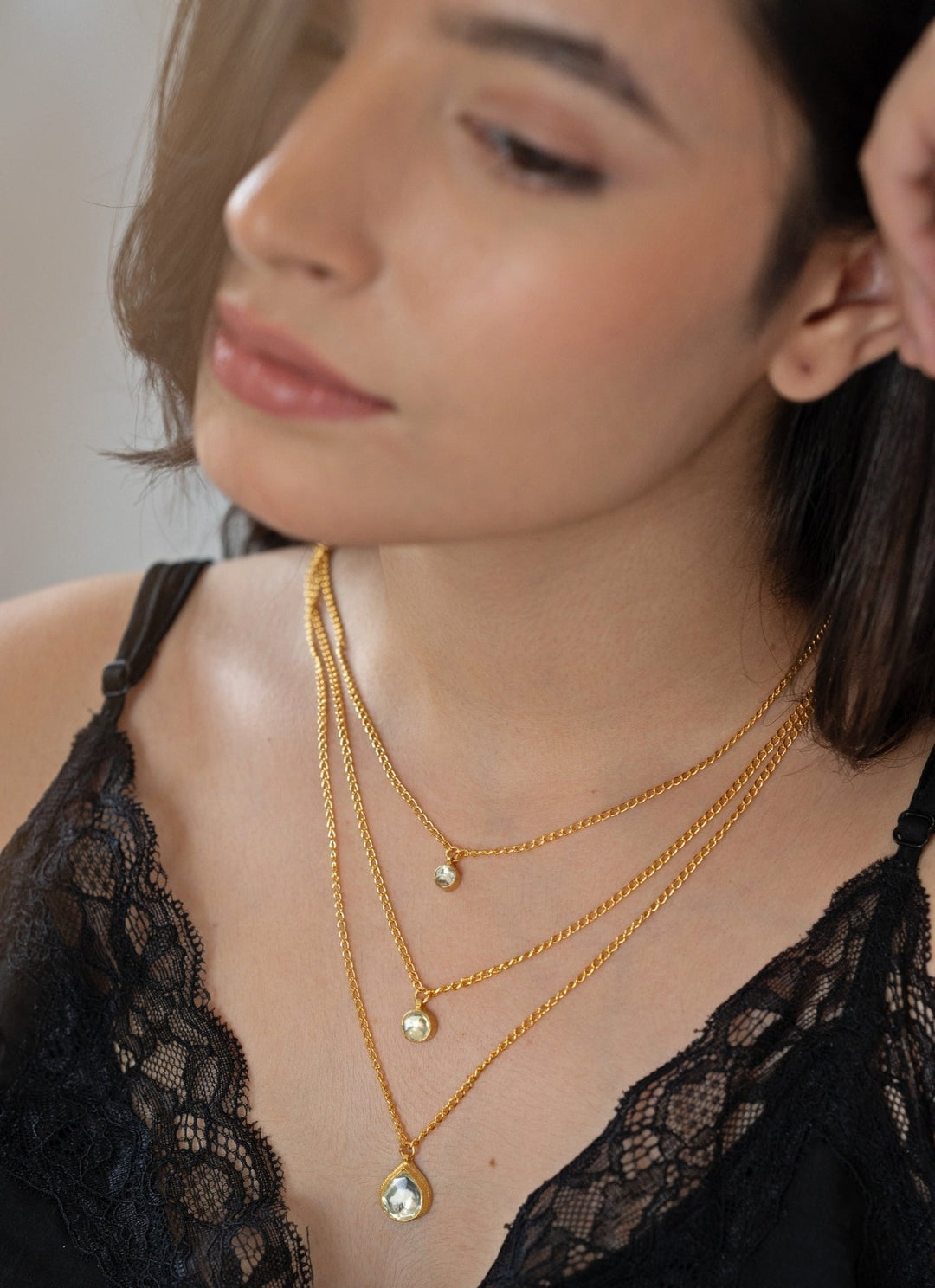 Do Taara Gold Layered Kundan NecklaceFabilicious Fashion