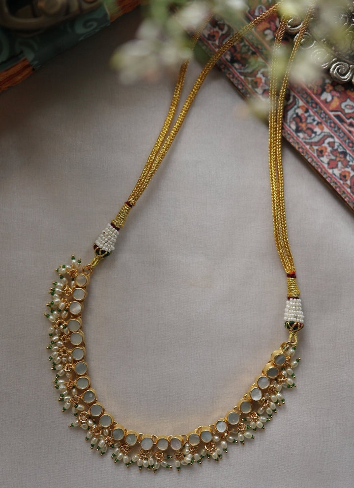 Do Taara Gold Mother Of Pearl NecklaceFabilicious Fashion