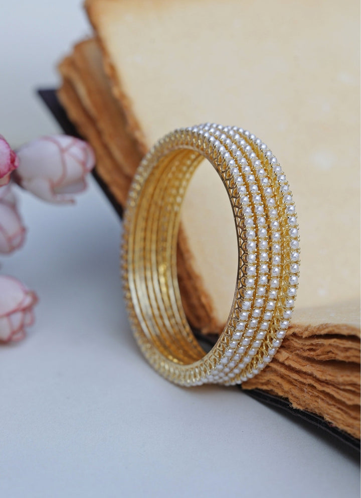 Do Taara Gold Pearl Bangle SetFabilicious Fashion