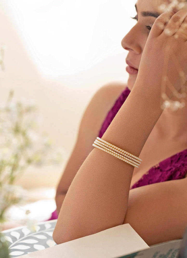 Do Taara Gold Pearl Bangle SetFabilicious Fashion