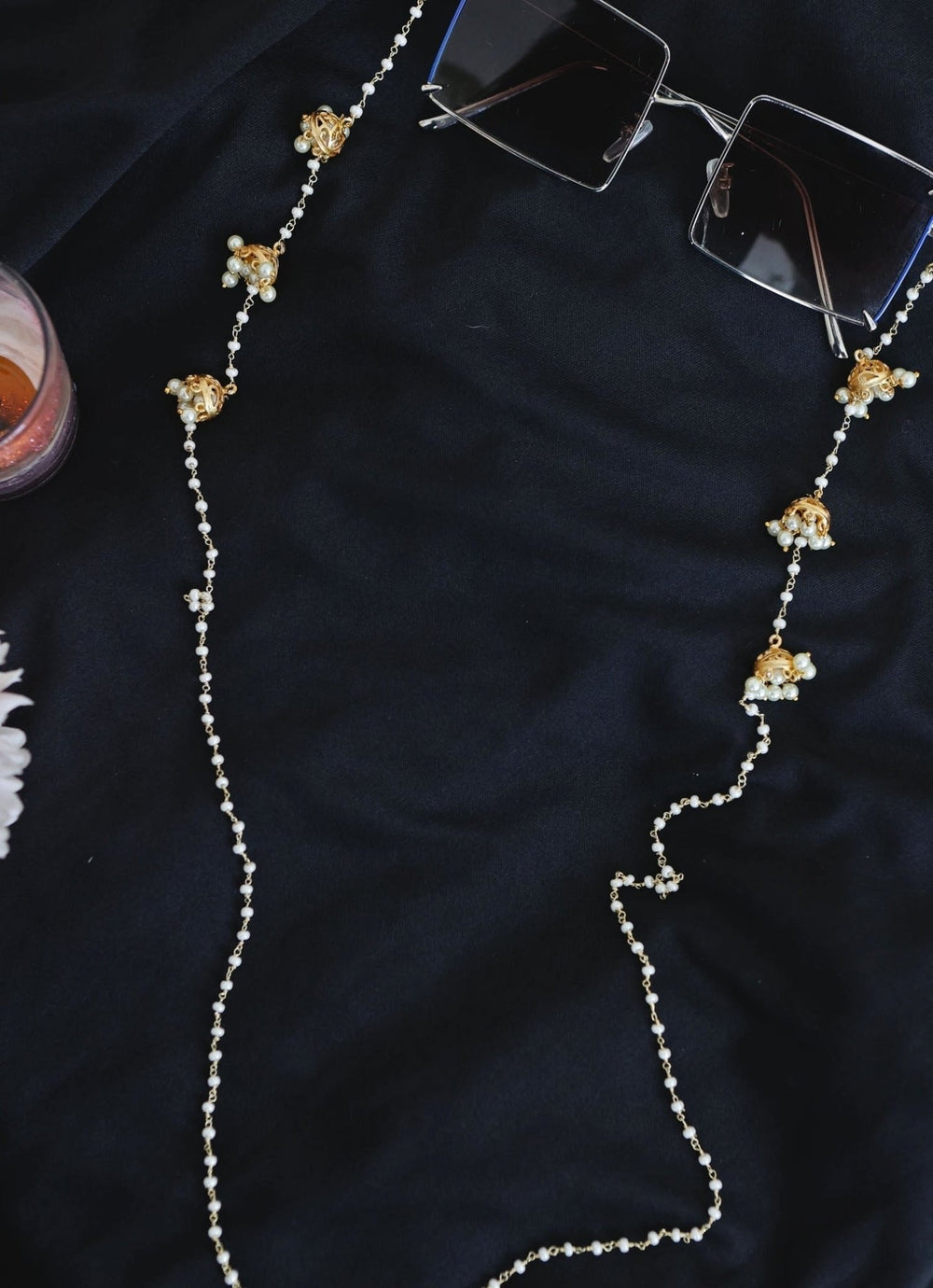 Do Taara Gold Pearl Eyewear SlingFabilicious Fashion