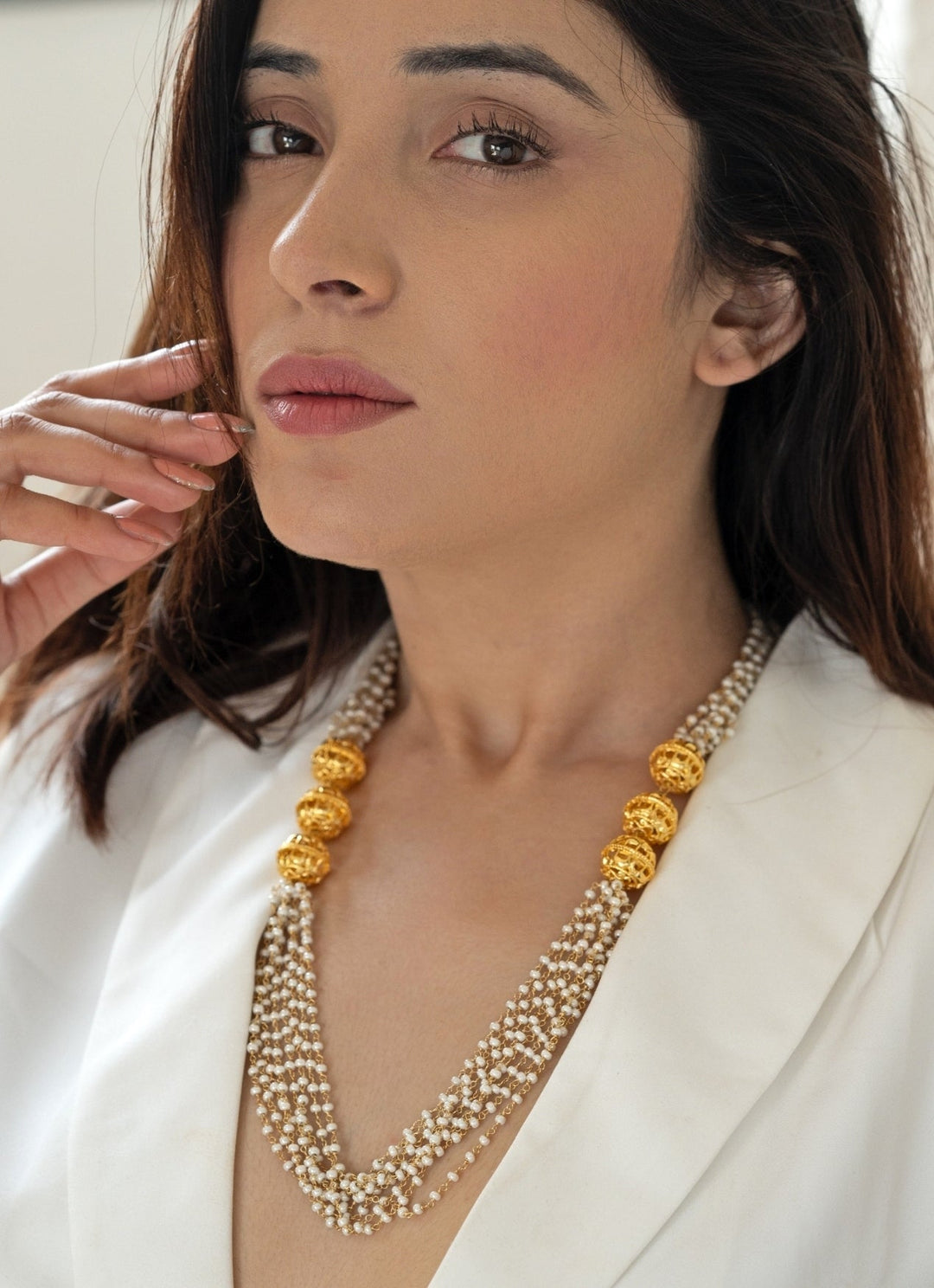 Do Taara Gold Pearl NecklaceFabilicious Fashion