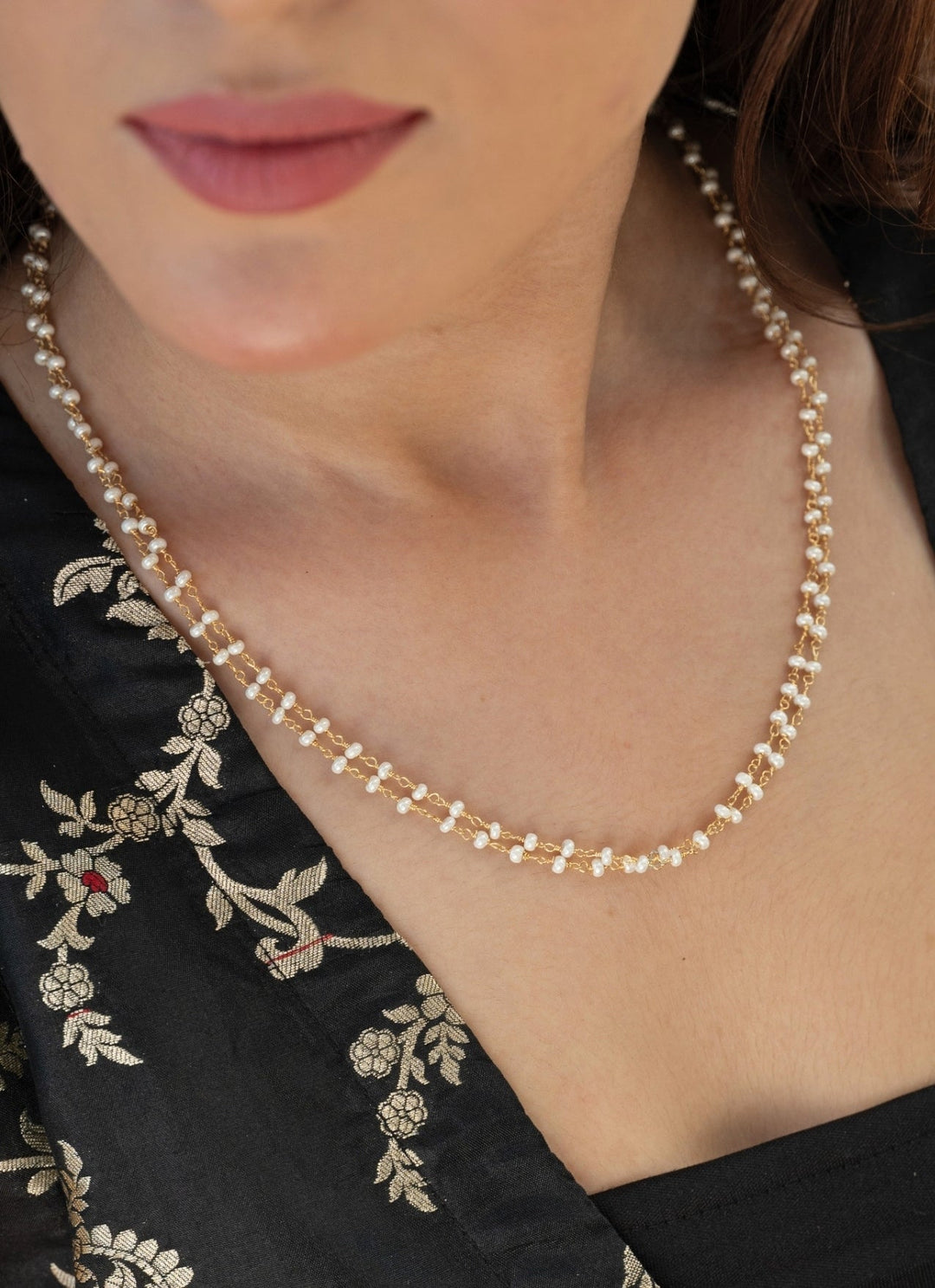 Do Taara Gold Pearl NecklaceFabilicious Fashion