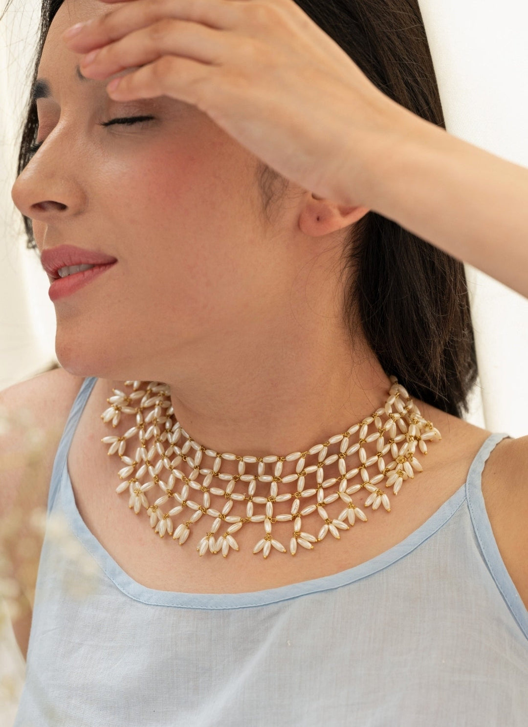 Do Taara Gold Pearl NecklaceFabilicious Fashion