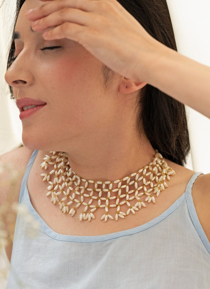 Do Taara Gold Pearl NecklaceFabilicious Fashion