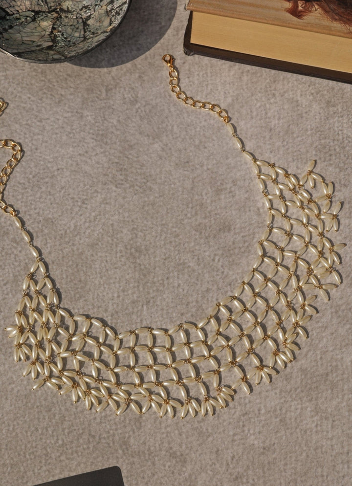 Do Taara Gold Pearl NecklaceFabilicious Fashion