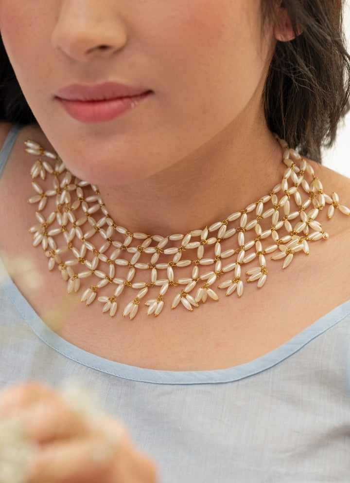 Do Taara Gold Pearl NecklaceFabilicious Fashion
