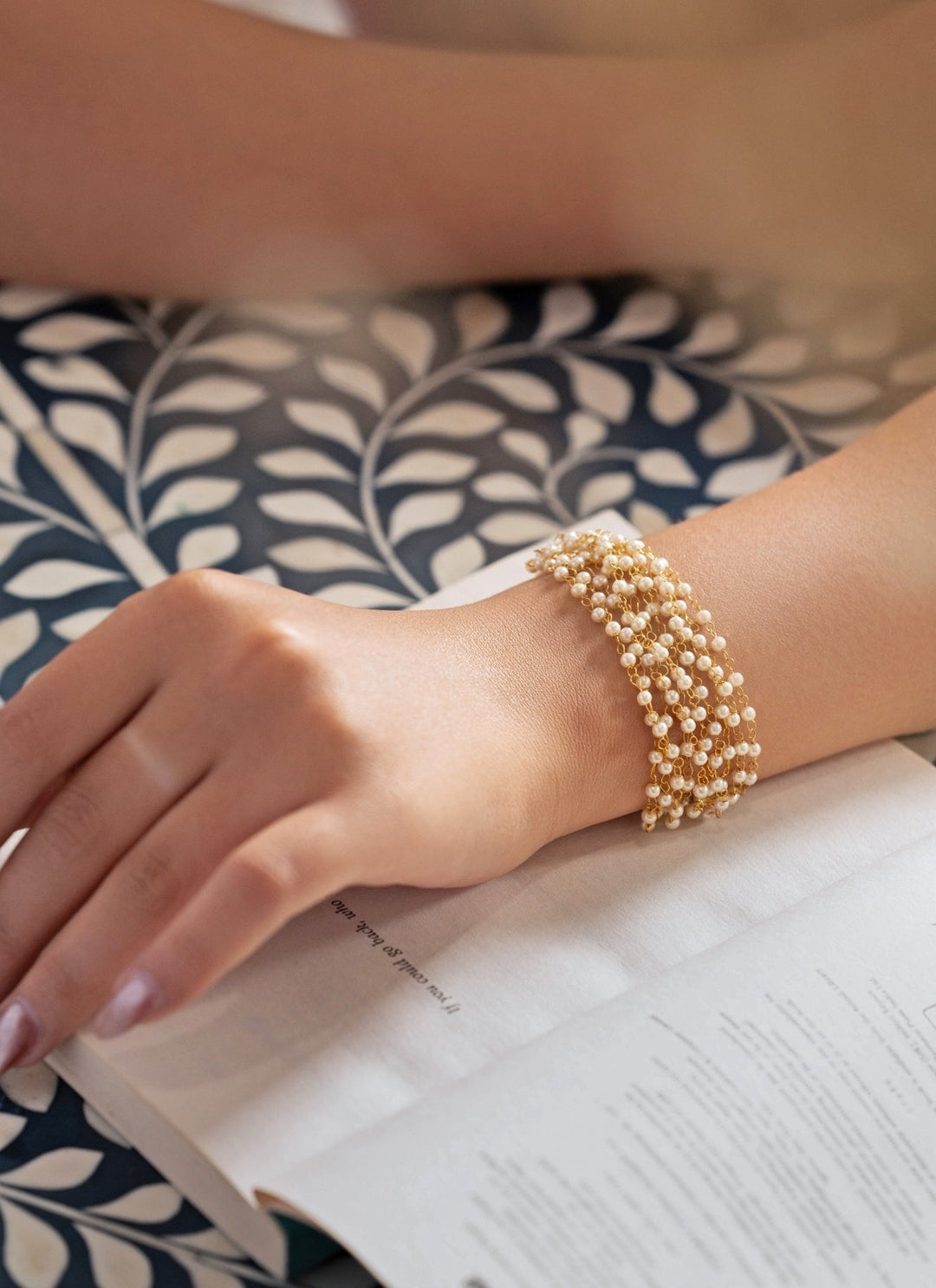 Do Taara Gold Pearls BraceletFabilicious Fashion