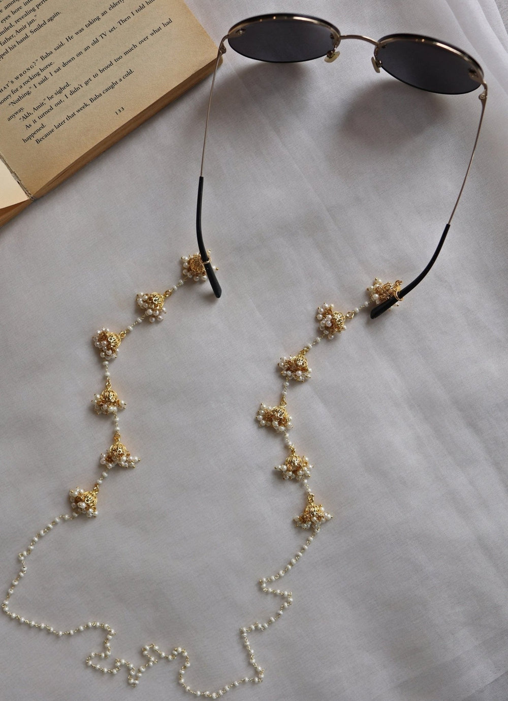 Do Taara Gold Pearls Eyewear SlingFabilicious Fashion