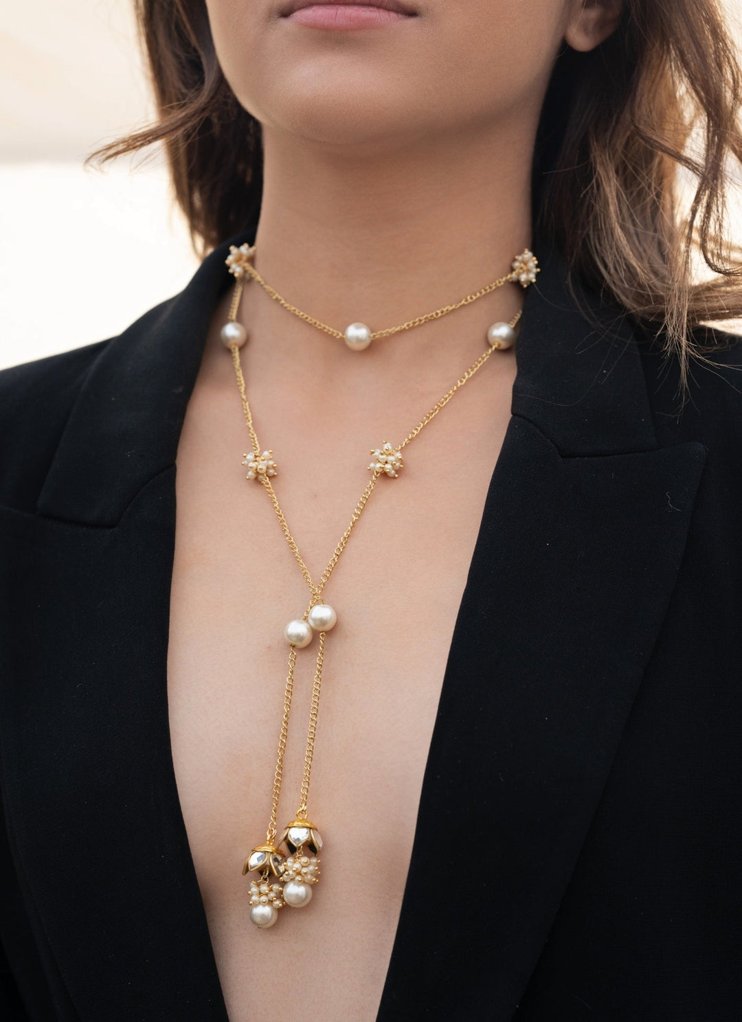 Do Taara Gold Pearls NecklaceFabilicious Fashion