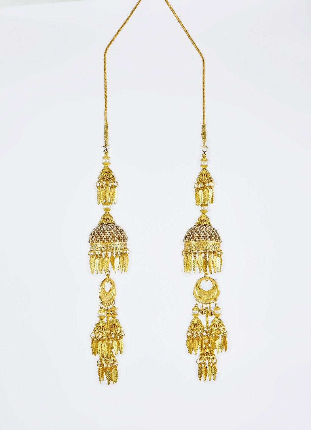 Gold Plated Bridal Kaleeras Vivinia by Vidhi Mehra - Fabilicious Fashion