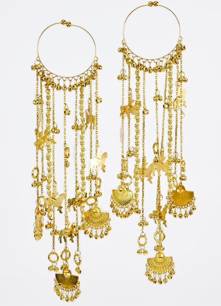 Gold Plated Bridal Kaleeras Vivinia by Vidhi Mehra - Fabilicious Fashion