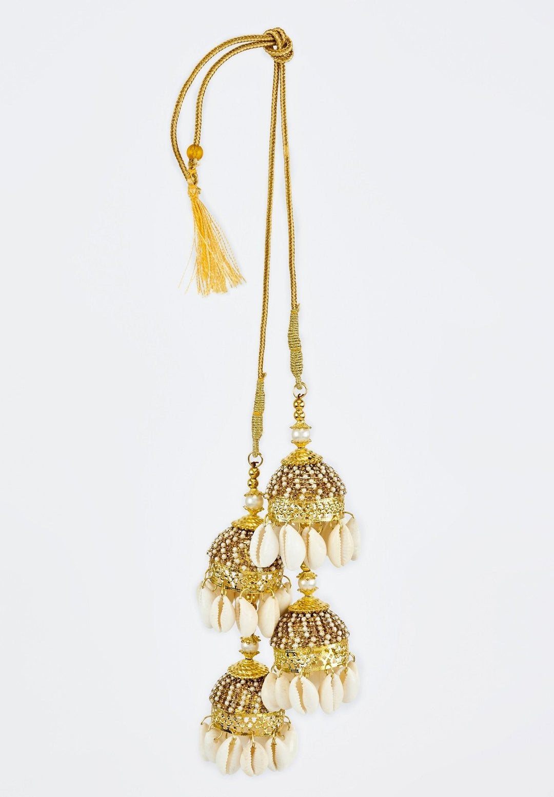 Gold Plated Bridal Seashell Kaleeras Vivinia by Vidhi Mehra - Fabilicious Fashion