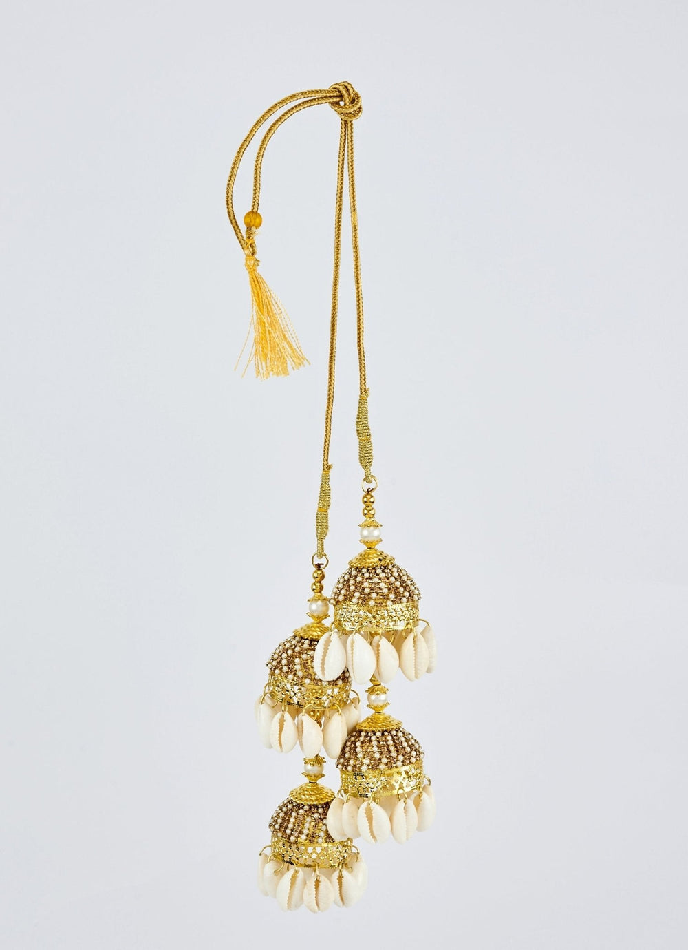 Gold Plated Bridal Seashell Kaleeras Vivinia by Vidhi Mehra - Fabilicious Fashion