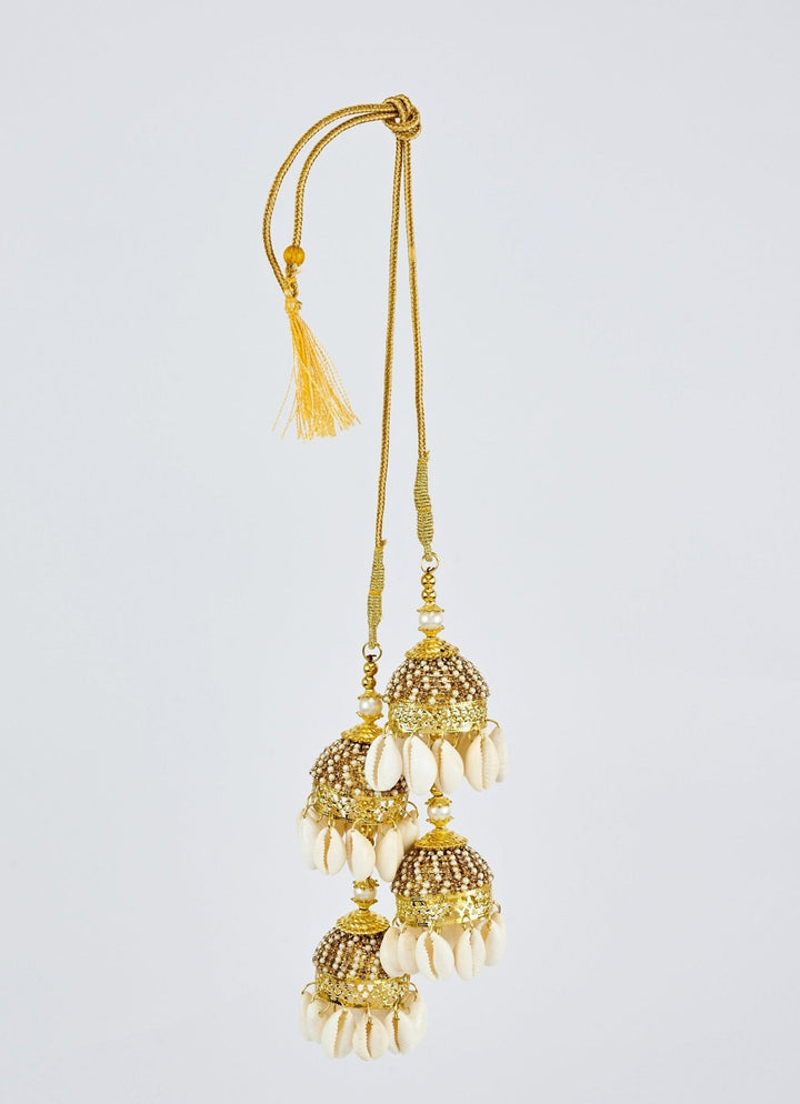 Gold Plated Bridal Seashell Kaleeras Vivinia by Vidhi Mehra - Fabilicious Fashion