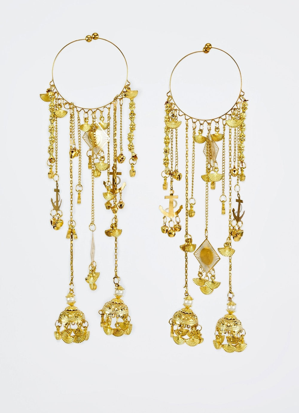 Gold Plated Bridal Sparkling Kaleeras Vivinia by Vidhi Mehra - Fabilicious Fashion