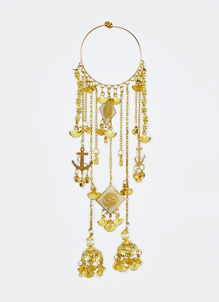 Gold Plated Bridal Sparkling Kaleeras Vivinia by Vidhi Mehra - Fabilicious Fashion