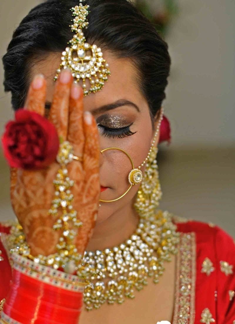 Gold Plated Green Beaded Haathphool Riana Jewellery - Fabilicious Fashion