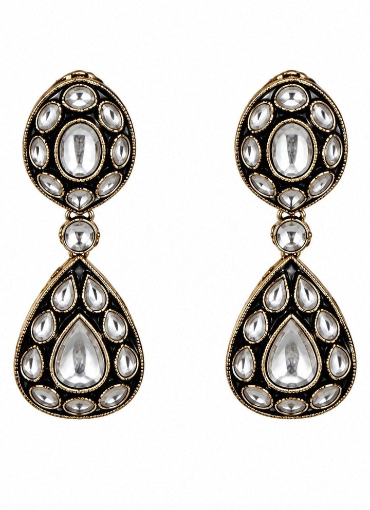 Vivinia By Vidhi Mehra Gold Plated Green Kundan And Polki Necklace SetFabilicious Fashion