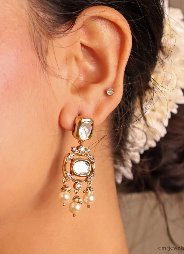 Gold Plated Kundan And Polki Choker Set Mr Jewels - Fabilicious Fashion