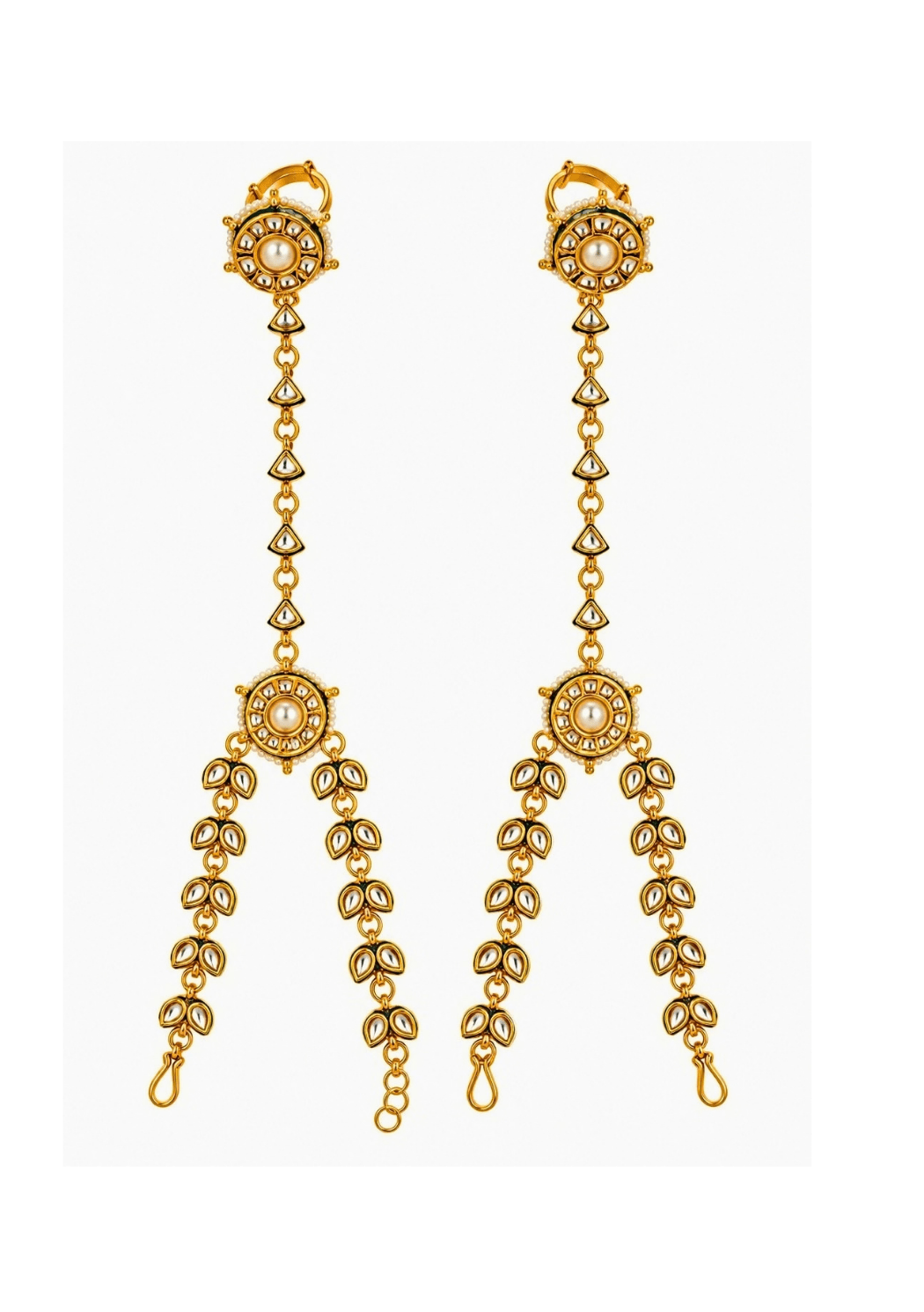 Vivinia By Vidhi Mehra Gold Plated Kundan Floral HaathphoolFabilicious Fashion